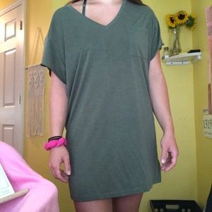 Urban outfitters army green T-shirt dress